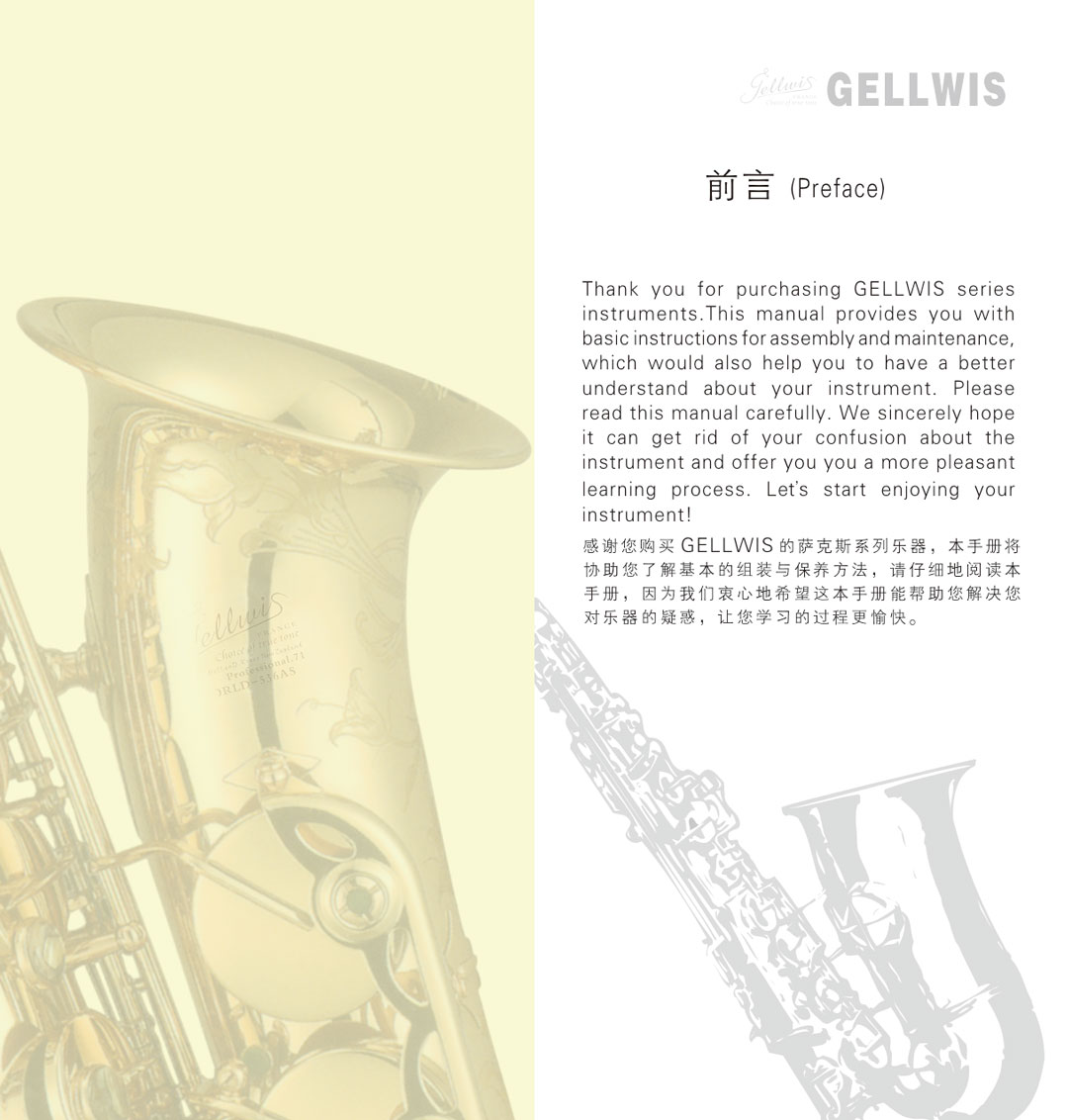 杰爾威斯薩克斯保養手冊圖片_1 杰爾威斯薩克斯保養手冊圖片_1